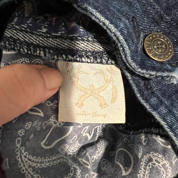 Spell & The Gypsy Boho Wanderlust Flare Jeans Embroidered Denim XS Extra Small - Picture 10 of 10